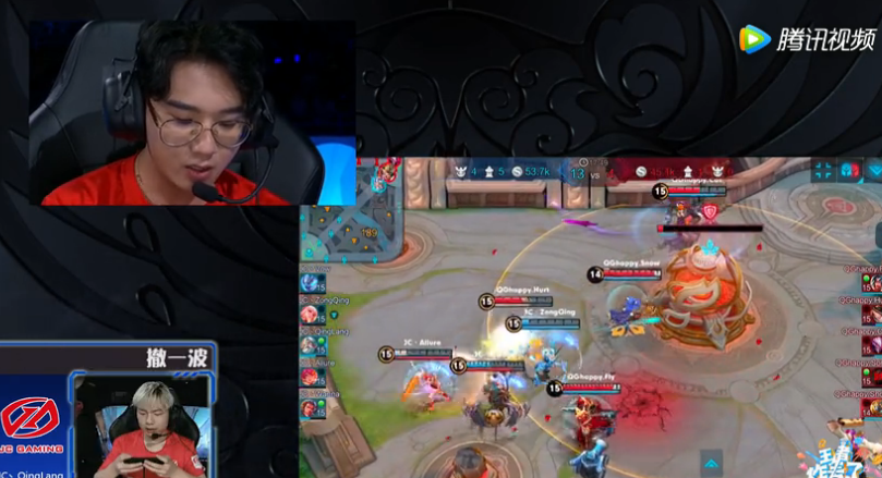 【王者炸麥了2】KZ隊(duì)員自戀發(fā)型，XQ.情浪元歌極限守家